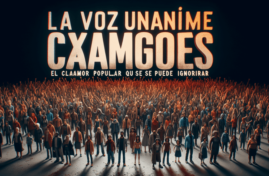 La Voz Unánime Exige Cambios: El Clamor Popular que No se Puede Ignorar