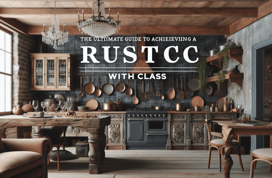 Guía Definitiva para Lograr una Cocina Rústica con Elegancia