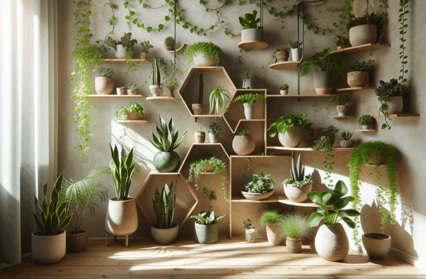 Transforma Tu Hogar: Crea un Rincón Verde Único con Estanterías Creativas