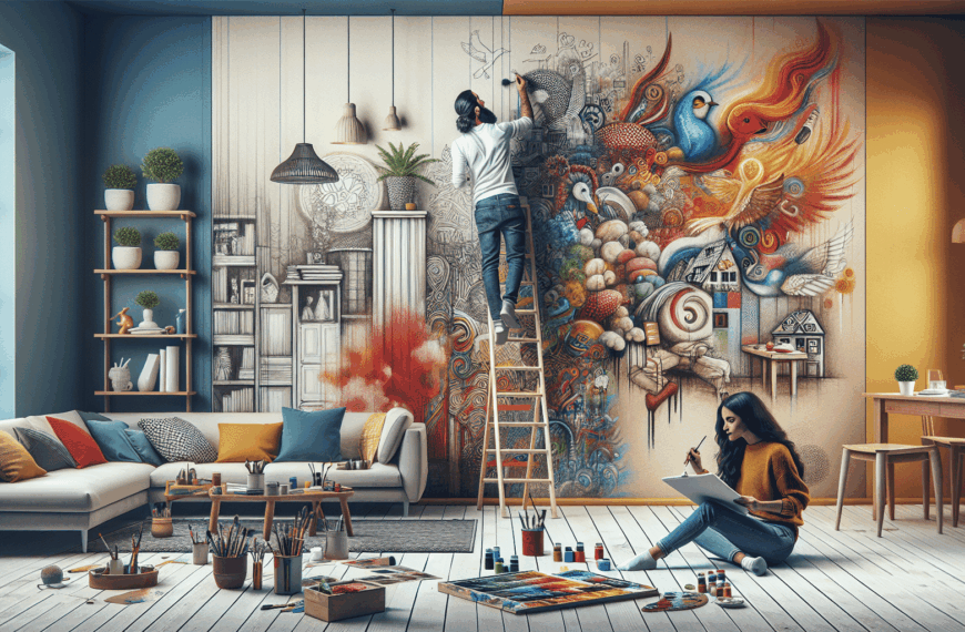 Transforma tu Hogar con Arte: Ideas Innovadoras para Murales Creativos