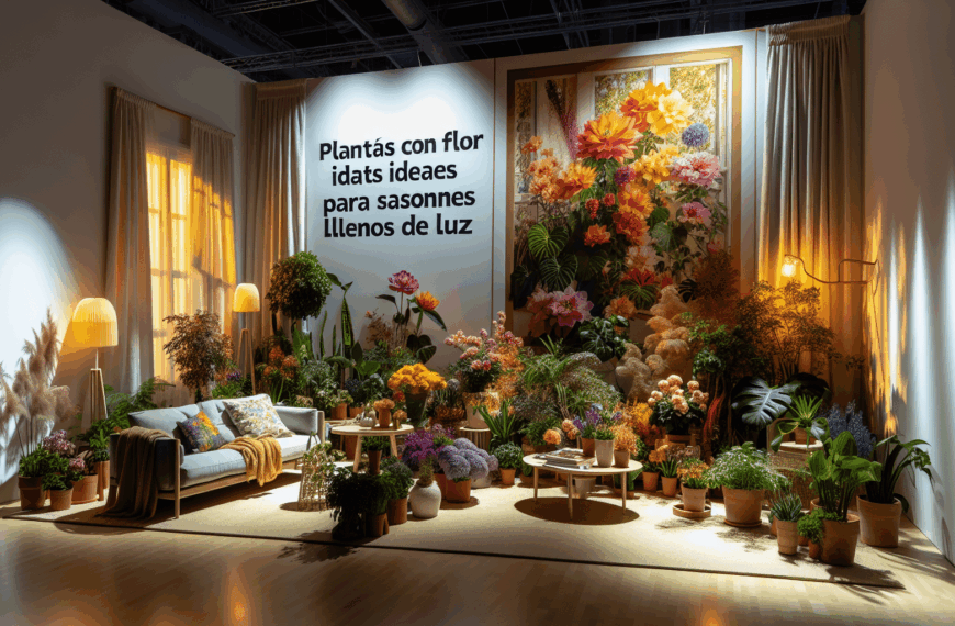 Plantas con Flor Ideales para Salones Llenos de Luz