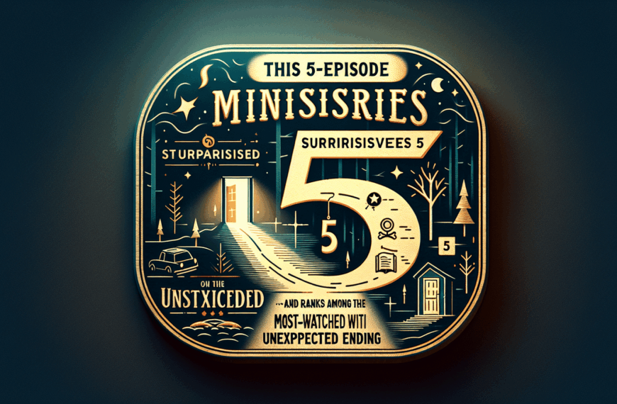 Esta Miniserie de 5 Capítulos Sorprende en Netflix y se Ubica Entre las Más Vistas con un Final Inesperado