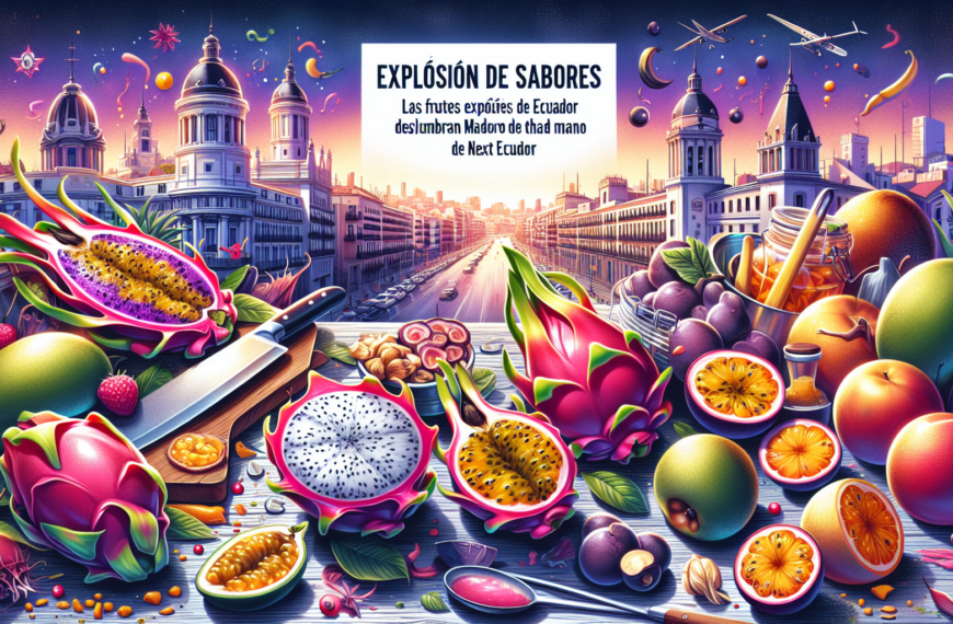 Explosión de Sabores: Las Frutas Exóticas de Ecuador Deslumbran en Madrid Fusión de la Mano de Next Ecuador