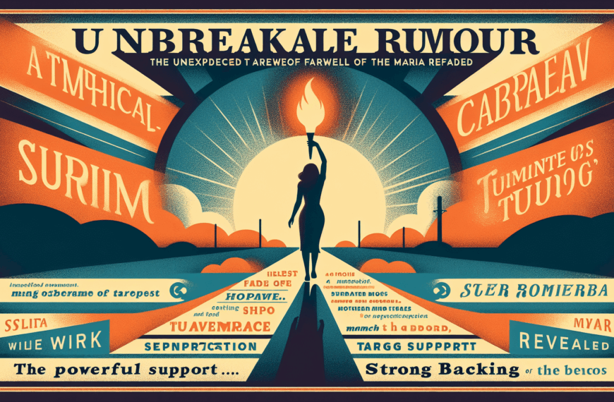 Rumor Inquebrantable: La Inesperada Despedida de Carmen y el Poderoso Apoyo de María Revelados