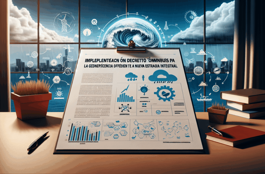 Implementación del Decreto Ómnibus para la Gestión Eficiente de la DANA: Una Nueva Estrategia Integral