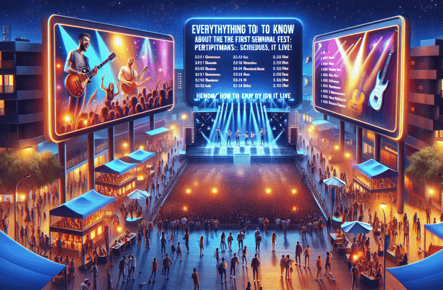 Todo lo que Necesitas Saber sobre la Primera Semifinal del Benidorm Fest 2025: Participantes, Horarios y Cómo Disfrutarlo en Directo