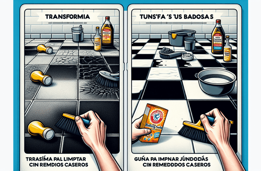 Transforma tus Baldosas: Guía para Limpiar Juntas Negras con Remedios Caseros