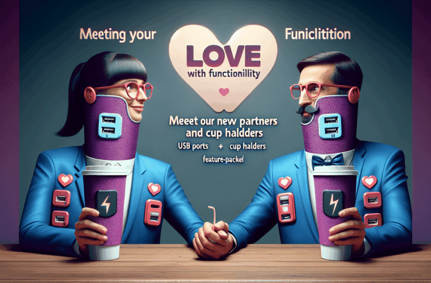 Amorosos y Prácticos: Descubre a Tus Nuevos Compañeros con Puertos USB y Portavasos Integrados