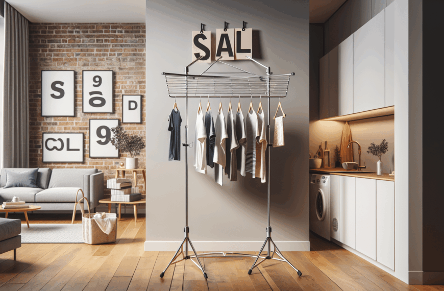 Aprovecha las Rebajas: Tendedero Vertical Plegable, La Solución Perfecta para Espacios Reducidos