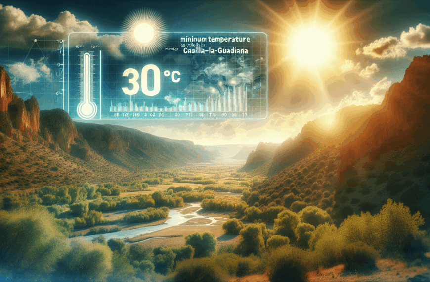 Aumento notable de mínimas en valles del Tajo y Guadiana: previsión meteorológica para este lunes en Castilla-La Mancha