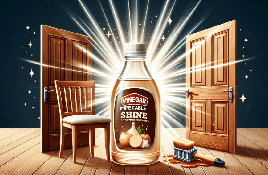 Brillo Impecable: El Poder del Vinagre para Tus Puertas y Muebles de Madera