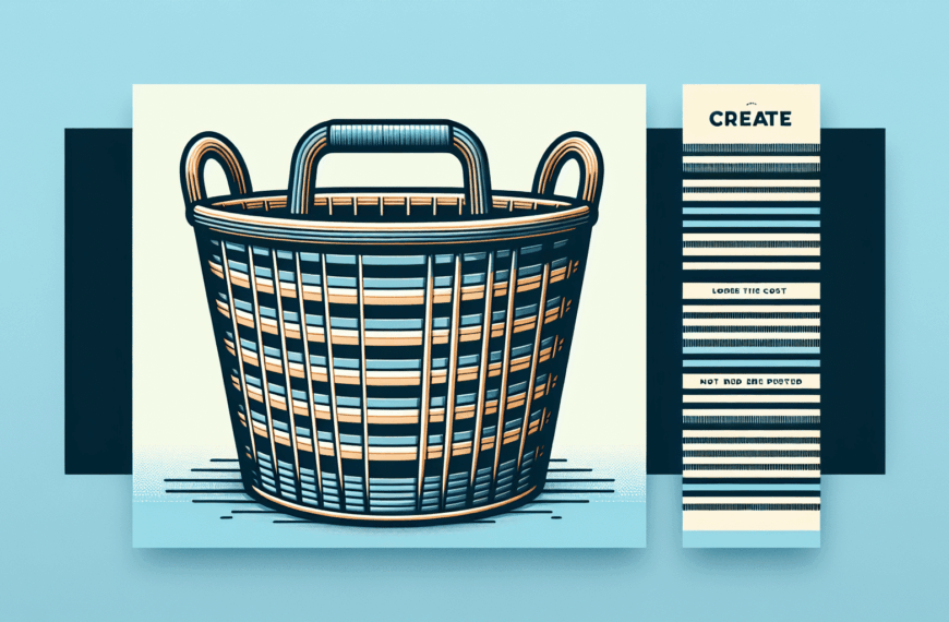 ¡Oferta Especial: Cesta para Ropa Sucia a Rayas por Solo 5 Euros!