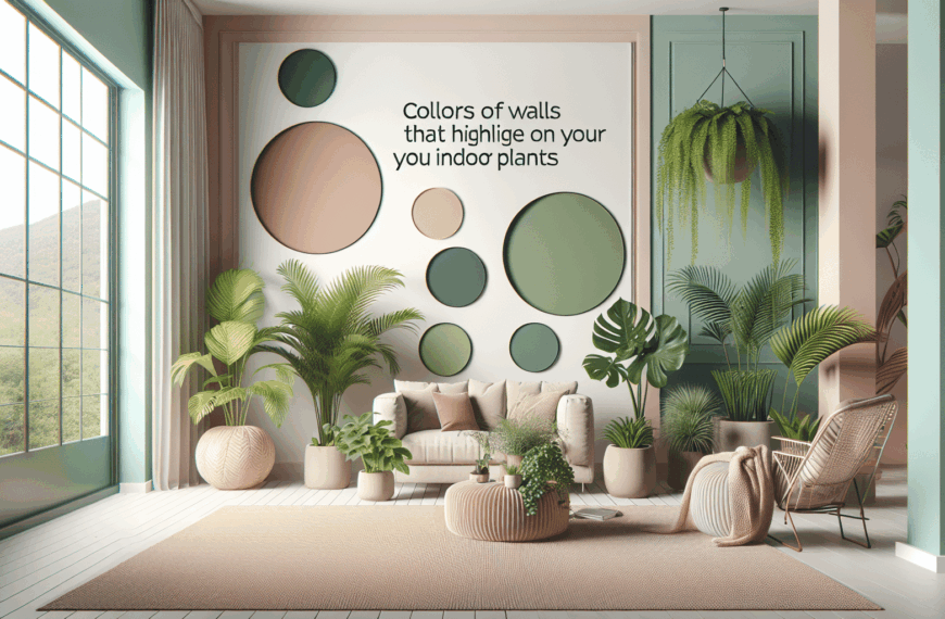 Colores de Pared que Resaltan la Belleza de tus Plantas de Interior