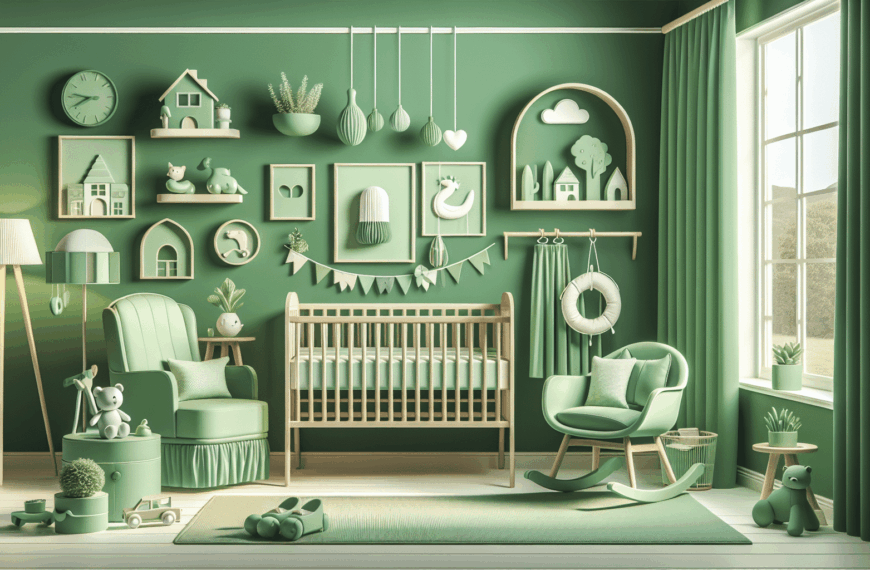 Encantadores Espacios: Inspiración en Verde para la Habitación del Bebé