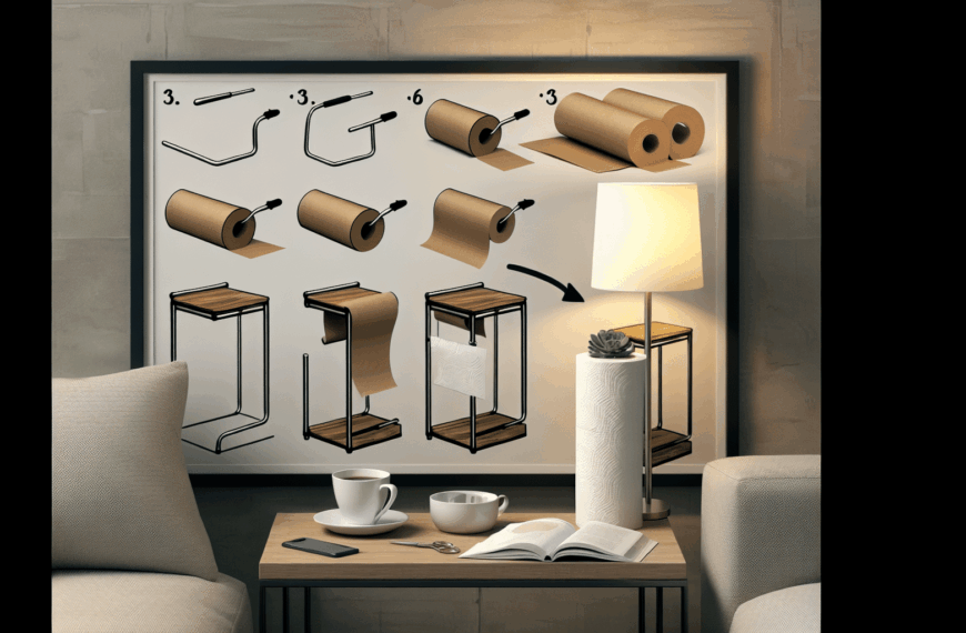 Creatividad en Casa: Transforma un Portarrollos de Cocina en una Elegante Mesita Auxiliar