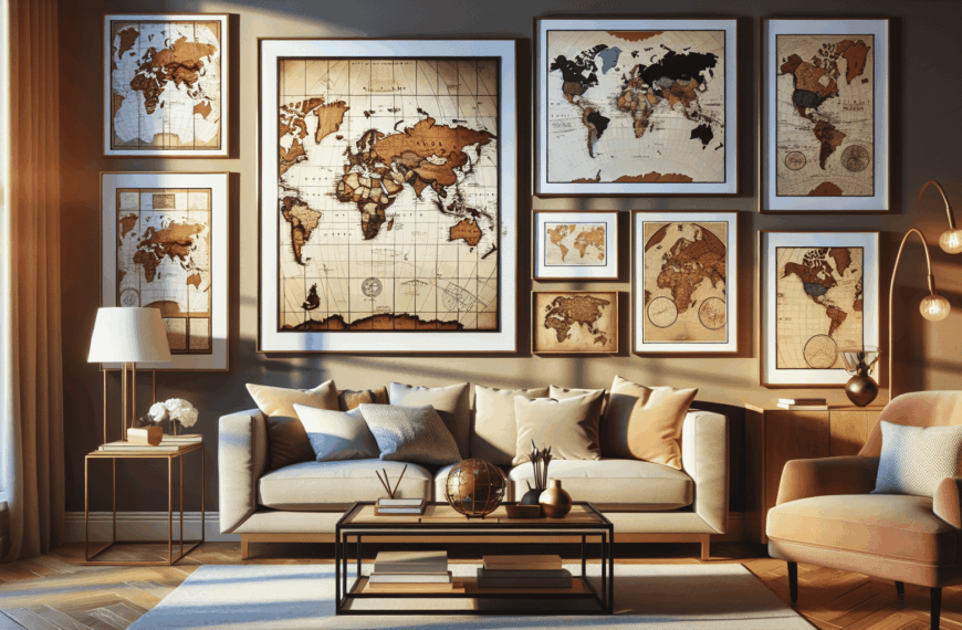 Decora tu Hogar con Estilo: Cuadros y Lienzos de Mapamundi