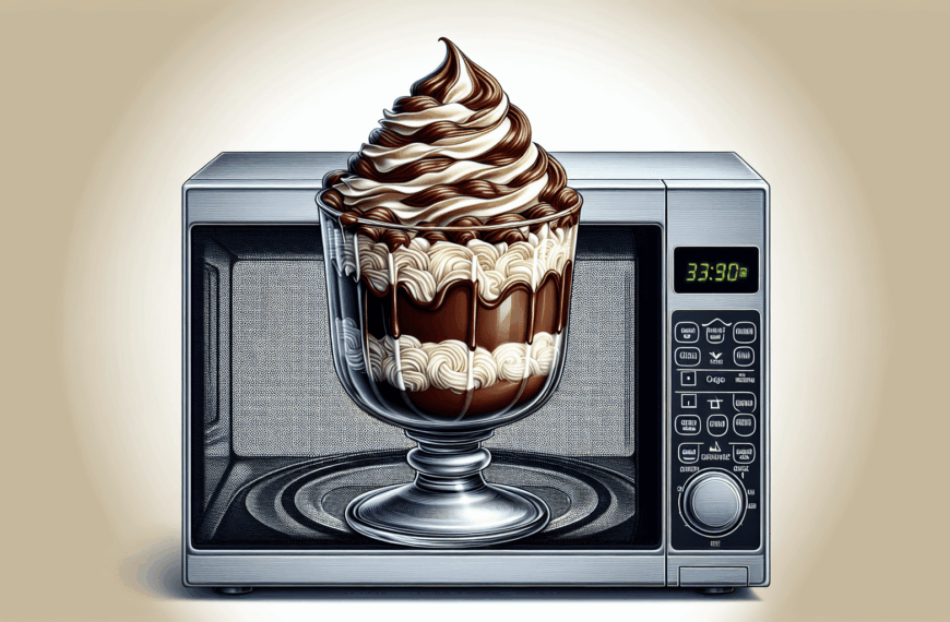 Exquisito Postre de Chocolate y Nata Cocinado en Microondas