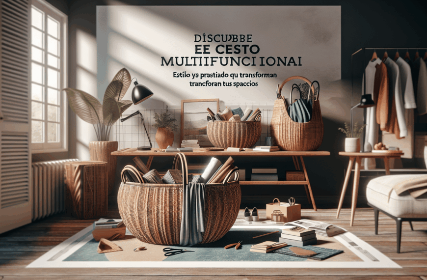 Descubre el Cesto Multifuncional: Estilo y Practicidad que Transforman tus Espacios