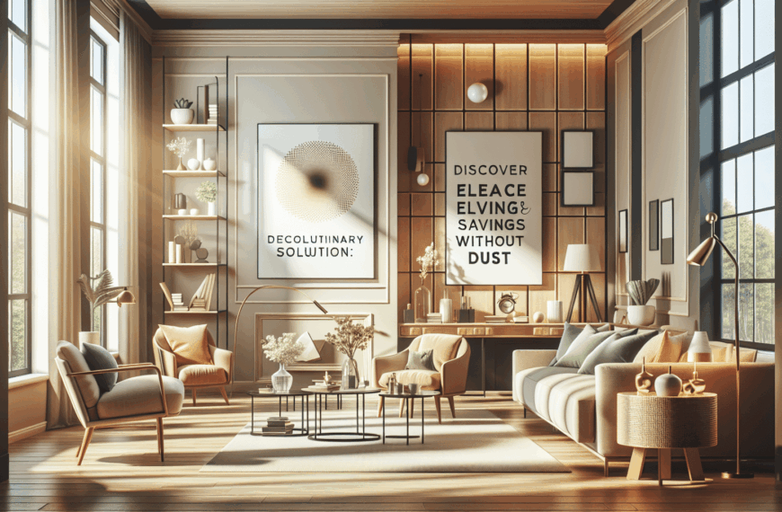 Descubre la Solución Decorativa Revolucionaria: Elegancia y Ahorro sin Polvo