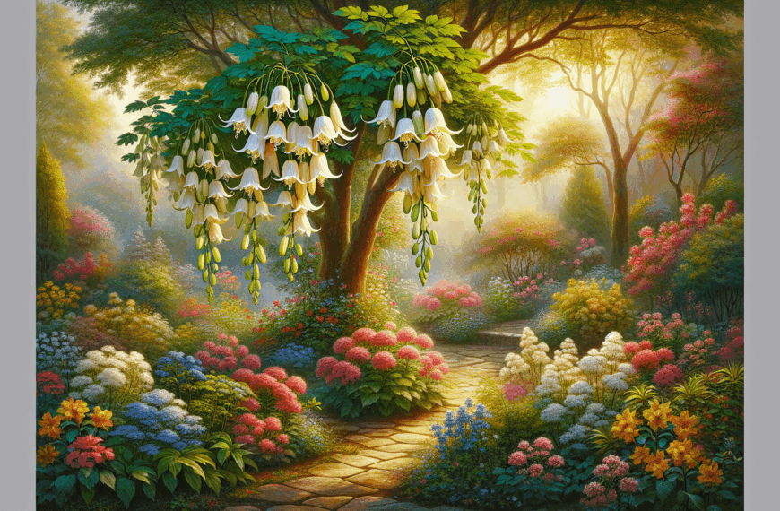 El Árbol que Engalana el Jardín con Elegantes Campanillas