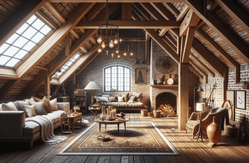 Entre Robles y Ladrillos: Un Ático con Espíritu Único