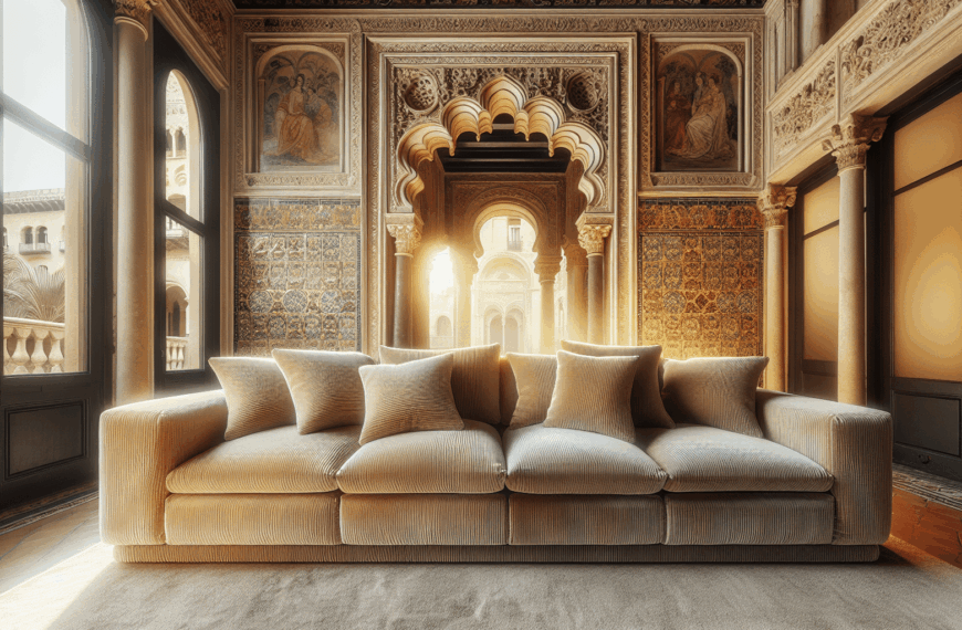 El Sofá de Pana Beige que Transforma Salones con Estilo en Barcelona