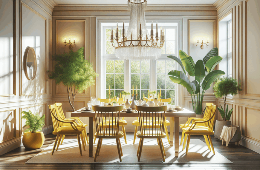Energiza tu Comedor: Ideas para Decorar con Sillas Amarillas