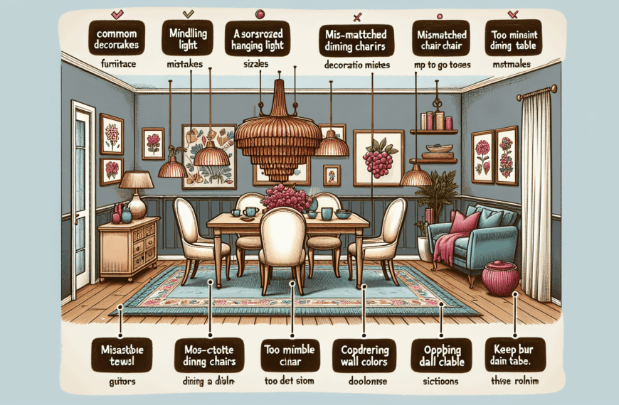 Errores Comunes en la Decoración del Comedor y Cómo Evitarlos