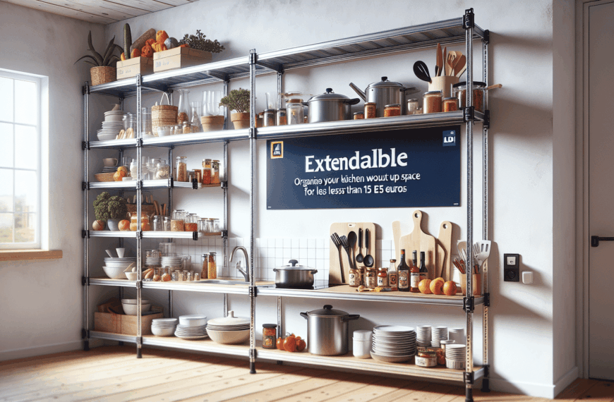 Ahorra Espacio con las Estanterías Extensibles de Aldi: Organiza tu Cocina por Menos de 15 Euros