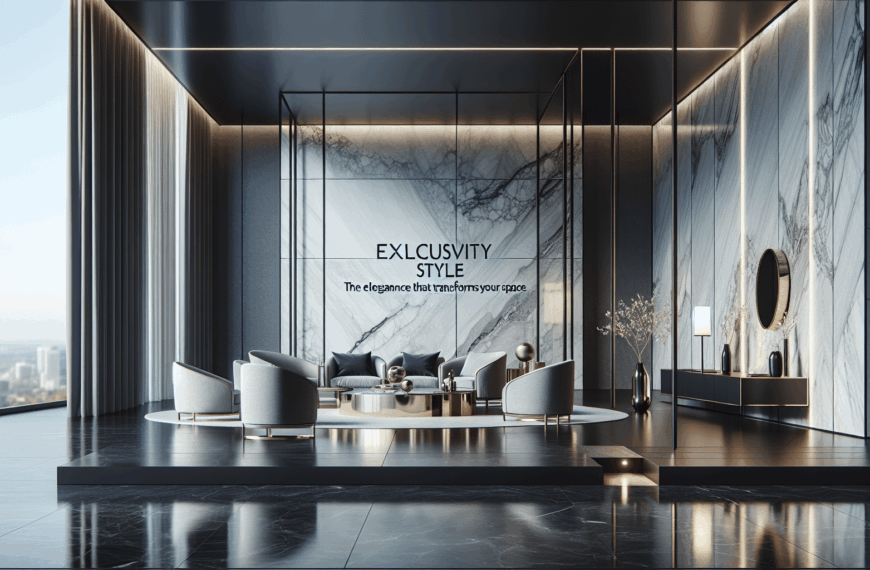 Transforma tu Espacio con Estilo: La Nueva Era de la Elegancia Exclusiva