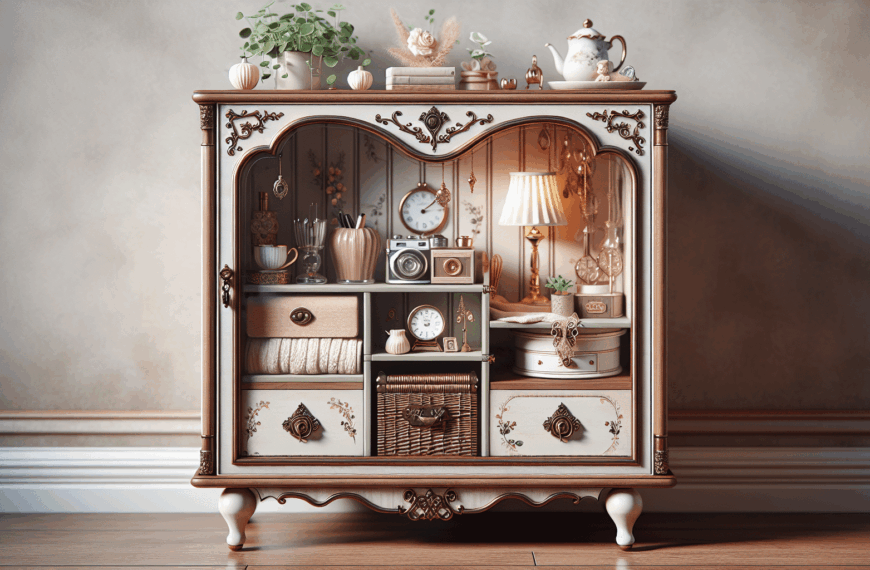 Encanto Retro: El Mueble Compacto y Elegante que Transformará tu Salón