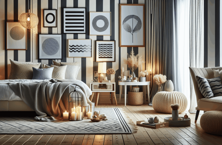 Rayas con Glamour: Transformando Tu Dormitorio con Estilo y Elegancia