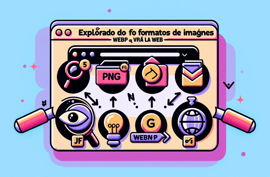 Explorando Formatos de Imágenes: PNG, JPG, GIF, WEBP y AVIF para la Web