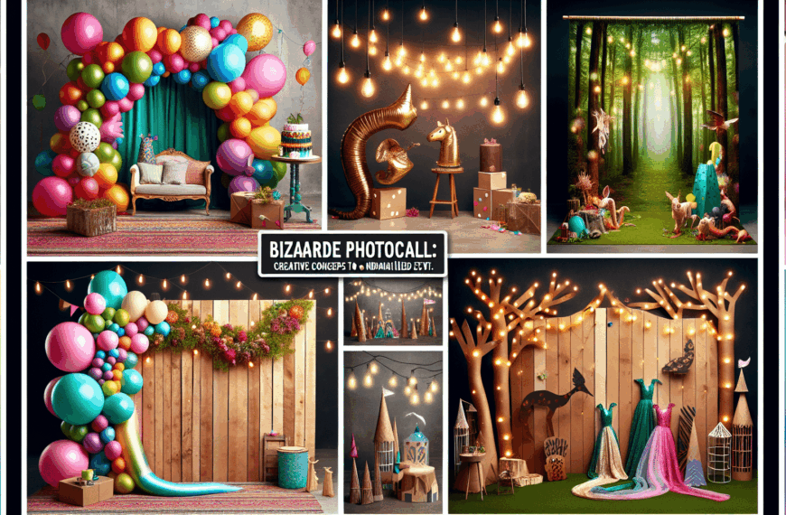 Fotocalls Originales: Inspiraciones Creativas para Transformar tus Fiestas en Experiencias Inolvidables