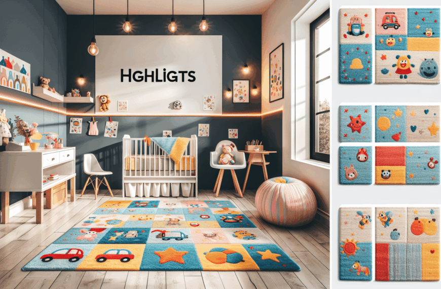 Cómo Seleccionar la Alfombra Infantil Perfecta para Decorar el Cuarto de tus Pequeños