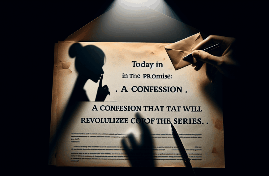 Hoy en La Promesa: Una Confesión Revolucionará el Curso de la Serie