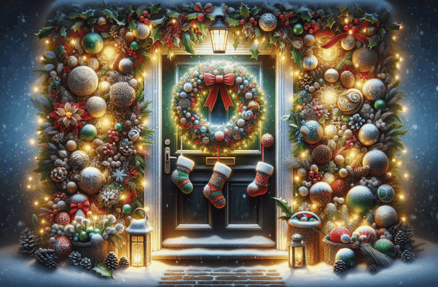 Innovadoras Ideas para Adornar tu Puerta en Navidad