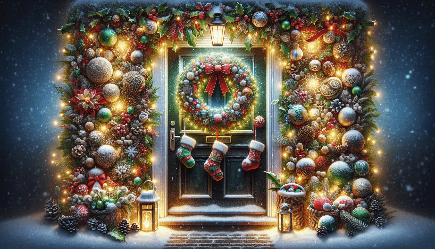 Innovadoras Ideas para Adornar tu Puerta en Navidad