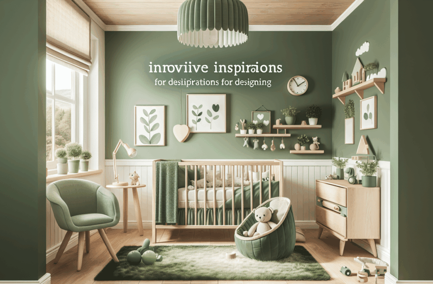Inspiraciones Innovadoras para Diseñar la Habitación del Bebé en Encantadores Tonos Verdes