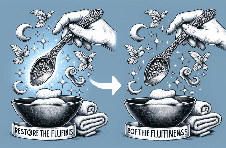 Descubre el Secreto: La Cucharada Milagrosa para Toallas Siempre Esponjosas