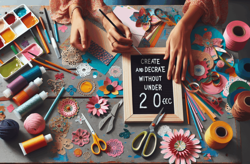 Manualidades Creativas: Crea y Decora Sin Taladro por Menos de 20 Euros