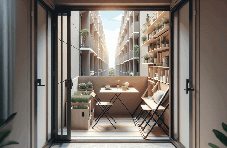 Maximiza tu Balcón: Ideas Ingeniosas con Muebles Plegables para Espacios Pequeños