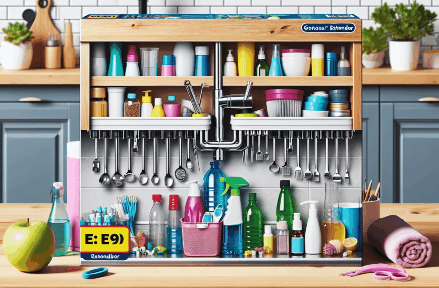 Ahorra Espacio con la Ingeniosa Solución Extensible de Aldi para tu Armario del Fregadero por Solo 9 Euros