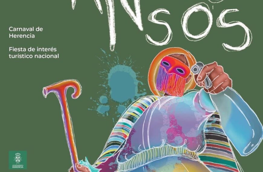 Misterio, Humor Y Alegría Se Unen En El Cartel Del Carnaval De Herencia, Obra De Alicia Martín