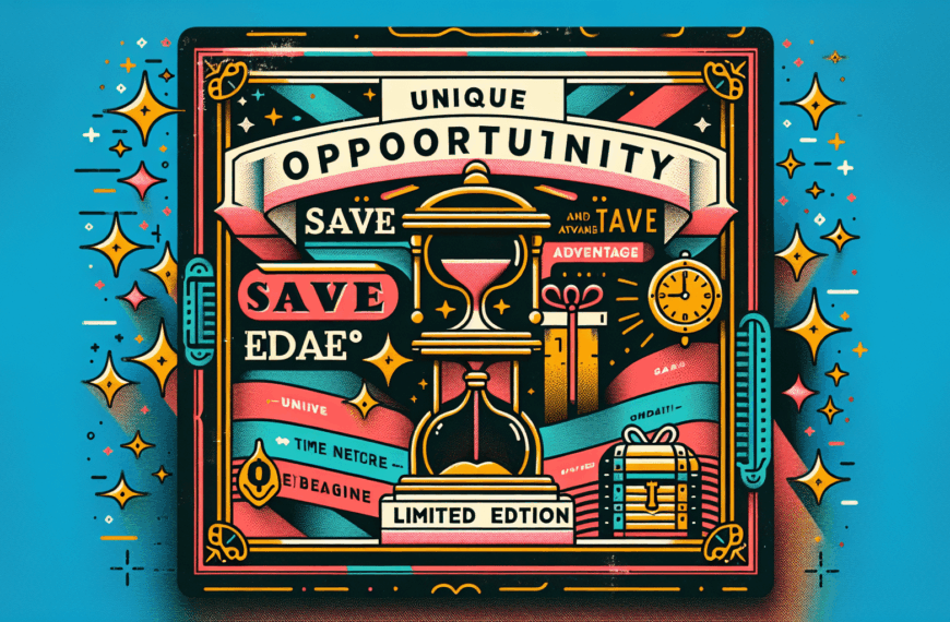 Ocasión Única: Ahorra y Aprovecha esta Edición Limitada