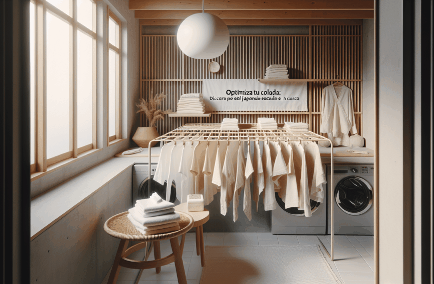 Optimiza Tu Colada: Descubre el Tendedero Perfecto para el Método Japonés de Secado en Casa