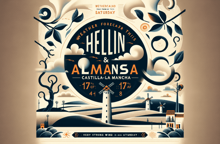 Previsión Meteorológica Para Este Sábado: Viento Muy Fuerte En Hellín Y Almansa En Castilla-La Mancha