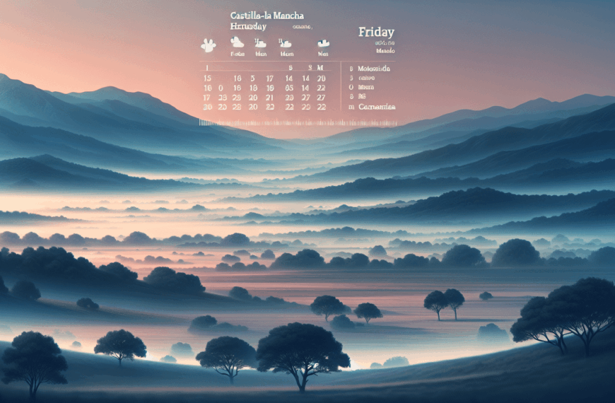 Previsión meteorológica para este viernes en Castilla-La Mancha: nieblas extensas por la mañana en la Alcarria