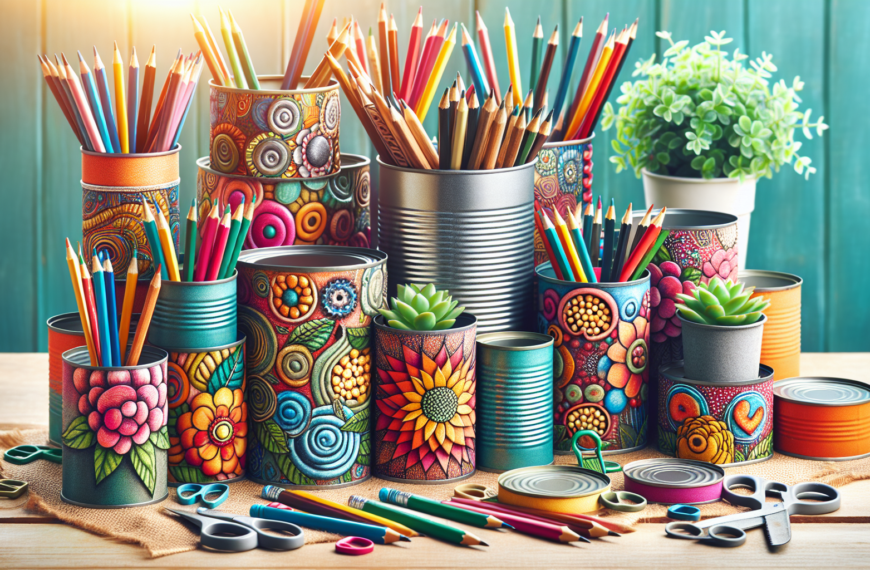 Renueva y Embellece: Creativas Transformaciones de Latas de Conservas