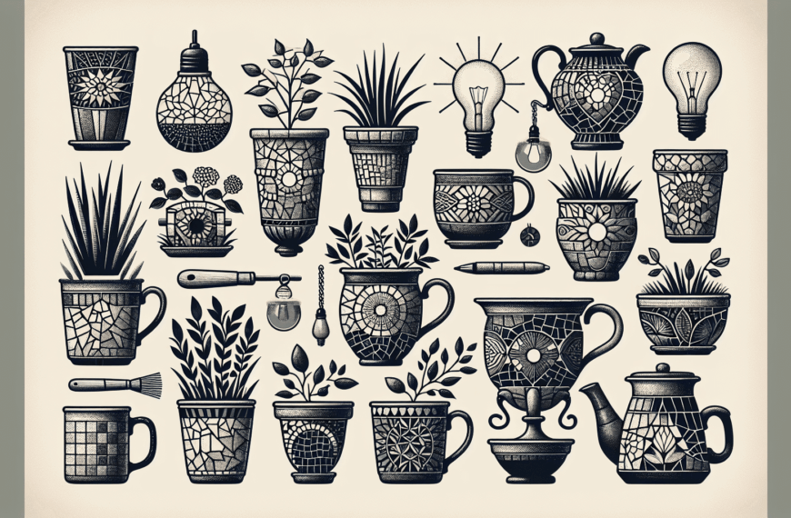 Arte y Creatividad: Transformando Tazas Rotas en Decoraciones Únicas